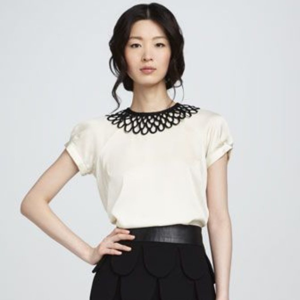 Brand new with tags Milly "Cleo" Blouse and Skirt Set sz XS/0